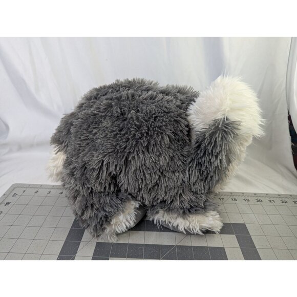 Jellycat Sheepdog Dog Plush Pillow 16 Inch Gray White Stuffed Animal Toy - Picture 8 of 11